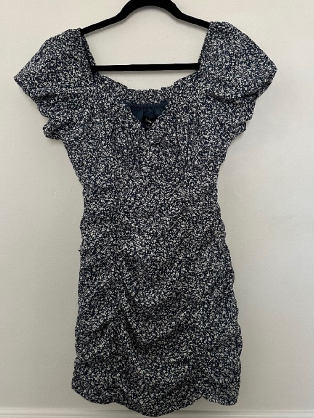 Lulus Reason to Be Dusty Floral Print Off-the-Shoulder Mini Dress size small - Picture 3 of 8